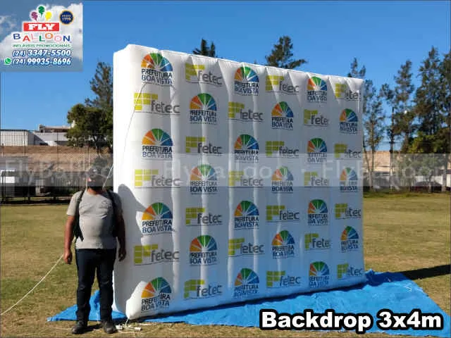 backdrop inflável promocional prefeitura boa vista