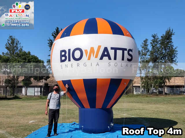 balão inflável gigante promocional biowatts energia solar