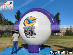 balão inflável personalizado top ball rádio mirante fm