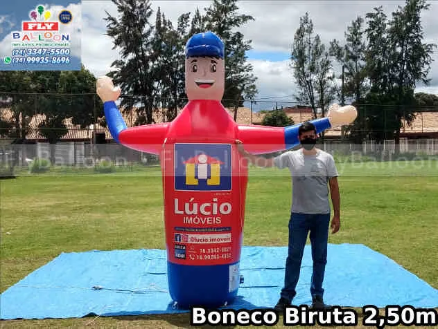 boneco inflável biruta interativo personalizado lúcio imóveis