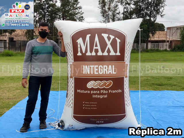 inflável gigante promocional mistura para pão frances maxi integral