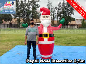 papai noel gigante inflável interativo promocional