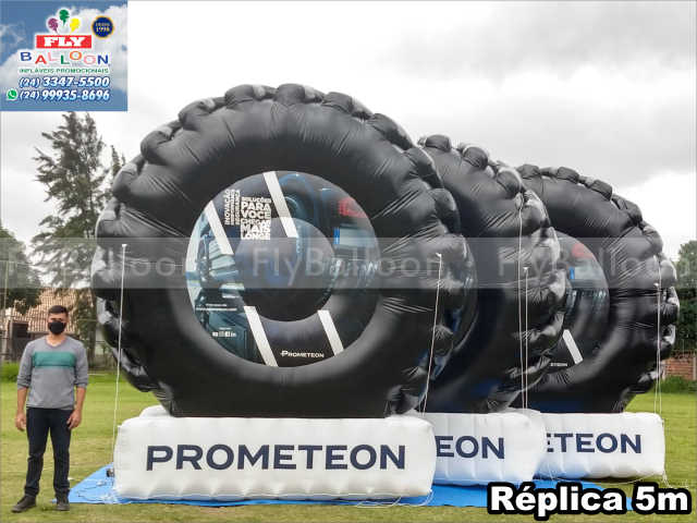 pneus infláveis gigantes promocionais prometeon