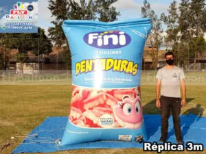 réplica inflável gigante promocional fini gelatinas dentaduras