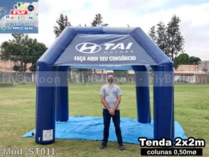 tenda inflável promocional concessionária tai motors hyundai