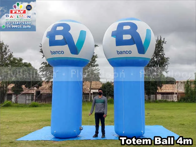 totens ball infláveis promocionais banco bv