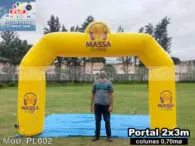 Pórtico inflável em Maceió