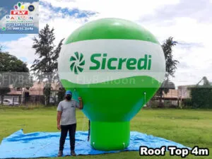 balão gigante inflável promocional cooperativa sicredi