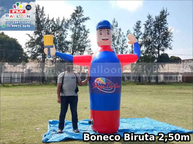boneco inflável biruta personalizado shop tintas