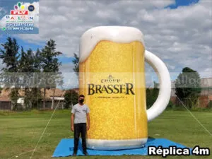caneca inflável gigante promocional chopp brasser premium