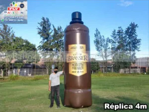 garrafa inflável gigante chopp brasser pilsen extra puro malte