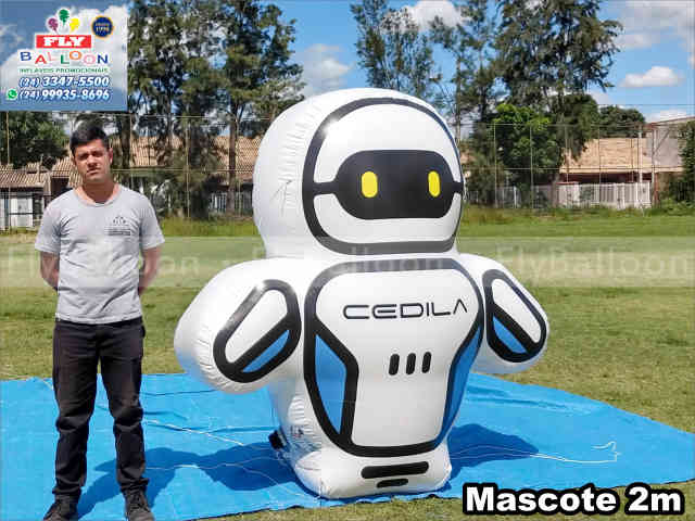 mascote inflável gigante personalizado cedila