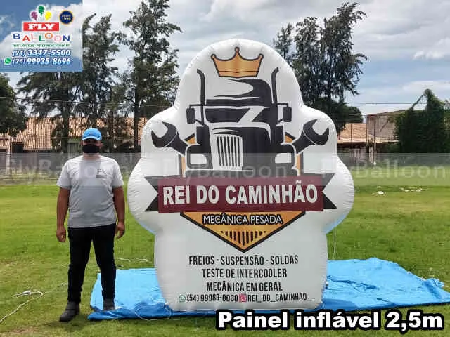 painel gigante inflável personalizado rei do caminhão