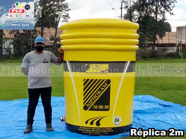 réplica inflável gigante promocional fertilizante niphokam