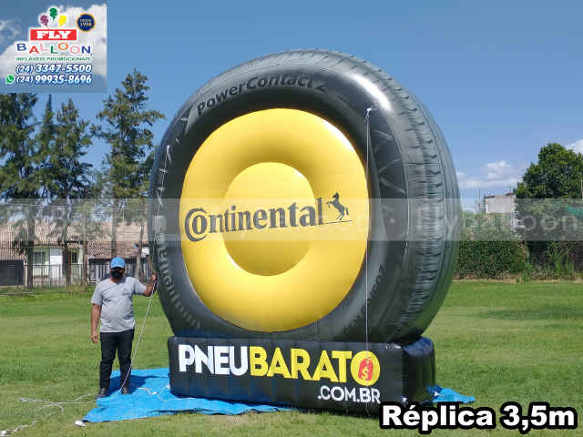 inflável gigante promocional pneubarato continental