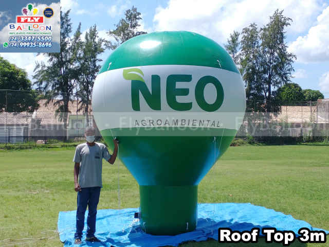 balão gigante inflável promocional neo agroambiental