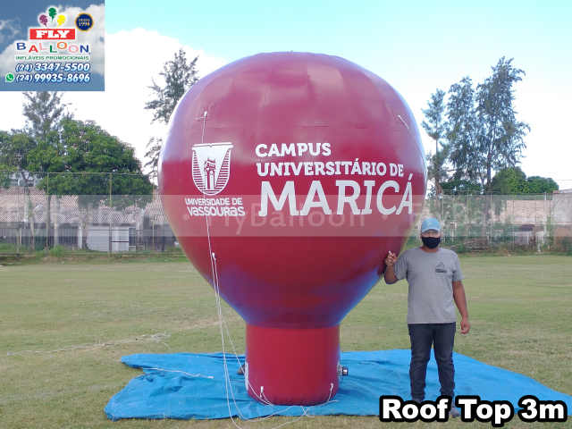 balão inflável gigante promocional universidade de vassouras campus maricá