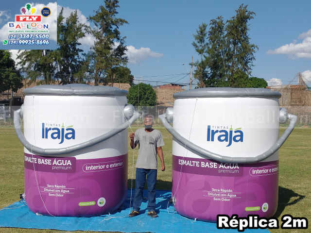 infláveis gigantes promocionais lata tintas irajá esmalte base água premium