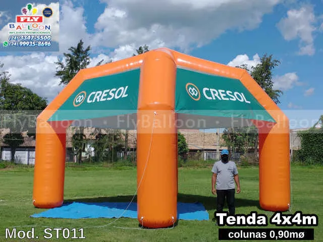 stand inflável promocional personalizado cresol