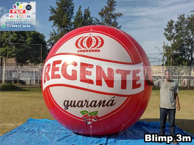 balão blimp inflável promocional guaraná regente