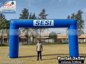 pórtico inflável promocional sesi