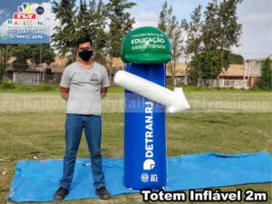 totem inflável promocional detran rj