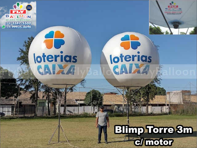 balões blimps infláveis promocionais loterias caixa