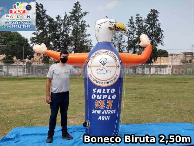 boneco biruta inflável paraquedismo resende