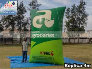 réplica inflável gigante promocional saco sementes agroceres