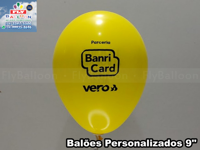 balão personalizado banri card