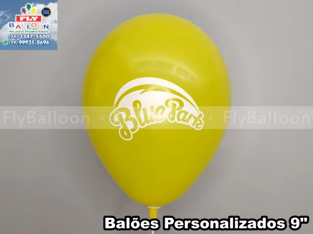 balão personalizado blue park