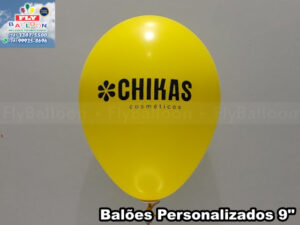 balão personalizado chikas cosméticos