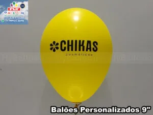 balão personalizado chikas cosméticos