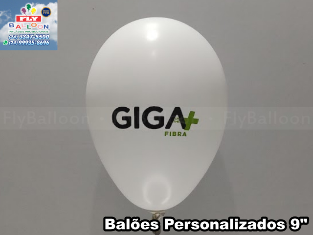 balão personalizado giga mais fibra internet