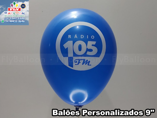 balão personalizado rádio 105 fm