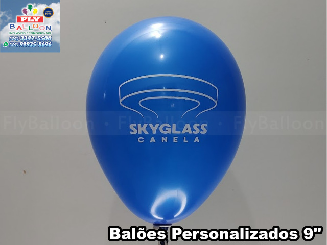balão personalizado skyglass canela