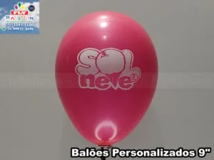 balão personalizado sol e neve sorvetes