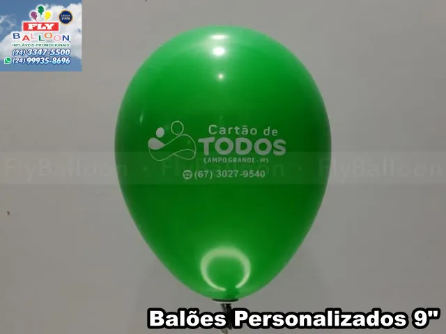 balões personalizados cartão de todos campo grande