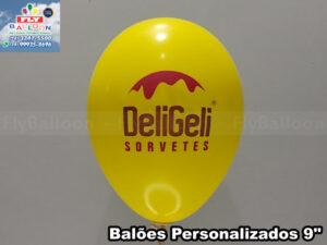 balões personalizados deligeli sorvetes
