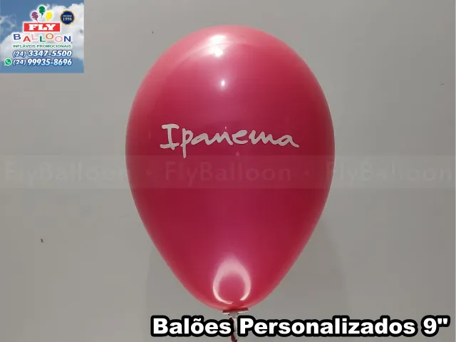 balões personalizados sandálias ipanema