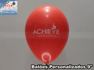 balão personalizado achieve languages