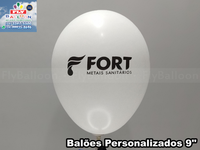 balão personalizado fort metais sanitários