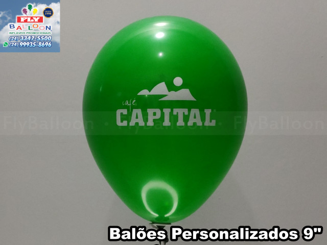 balões personalizados café capital