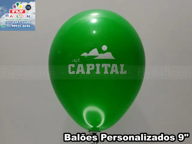 balões personalizados café capital