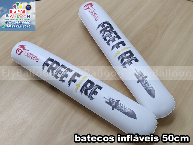bateco inflável promocional garena free fire
