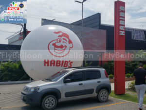 top ball inflável gigante promocional habibs