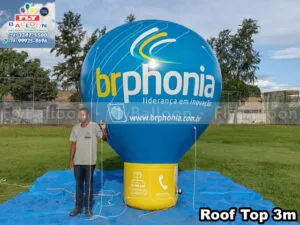 balão inflável gigante roof top br phonia telecom