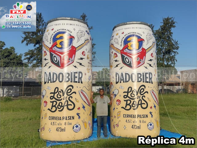 réplicas infláveis gigantes promocionais dadobier cerveja pilsen