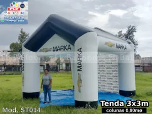 stand inflável promocional concessionária marka chevrolet