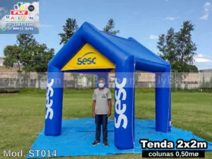 tenda inflável promocional SESC